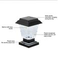 EJ.life Lampe solaire LED pour poteau bois, étanche IP65, jardin extérieur, allumage automatique-2