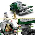 LEGO® Star Wars 75360 Le Chasseur Jedi de Yoda, Jouet The Clone Wars avec la Minifigurine Yoda et Figurine R2-D2-2