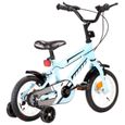 XAN Vélo pour enfants 12 pouces Noir et bleu - 8009-2