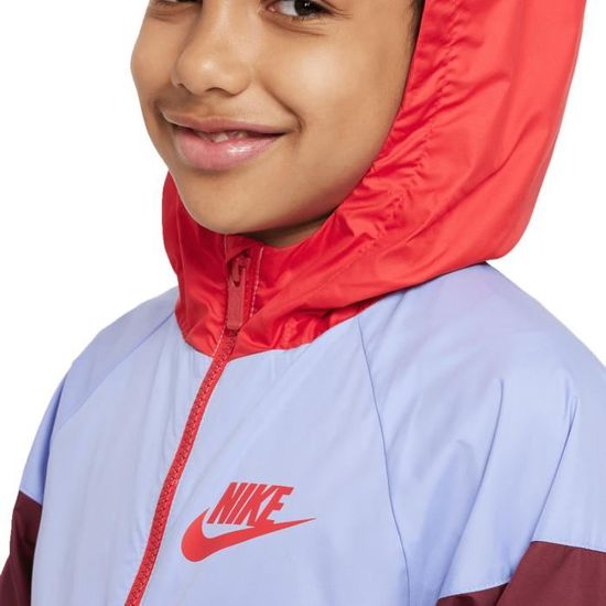 Veste nike windrunner rouge outlet