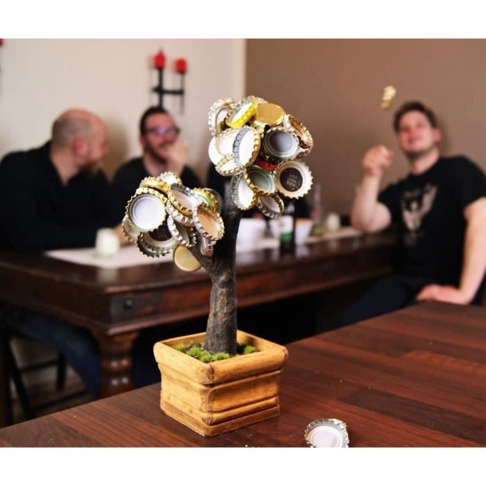 Support bonsaï – Arbre magnétique à capsules avec 3 aimants-idée cadeau  parfaite pour boire de la bière-jeu de fête - Cdiscount Maison