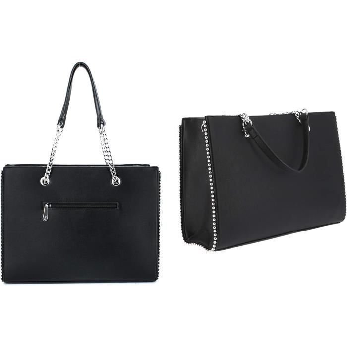 Sac Main Femmes Cha ne Perle Bille Clou Cours Grand Format A4