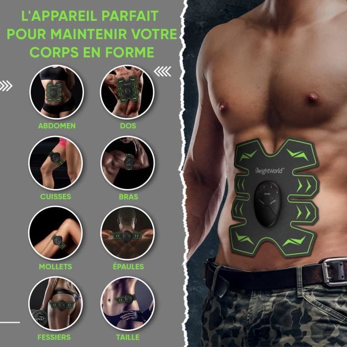 Ceinture Abdominale Electrostimulation Electrostimulateur Musculaire Fessier Abdos Jambes Bras Equipement Cdiscount Sport