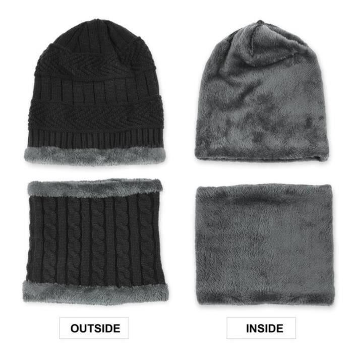 Cagoule Polaire Enfant Hiver – Bonnet écharpe Intégré – Pour Filles Et Garçons 1 à 6 Ans