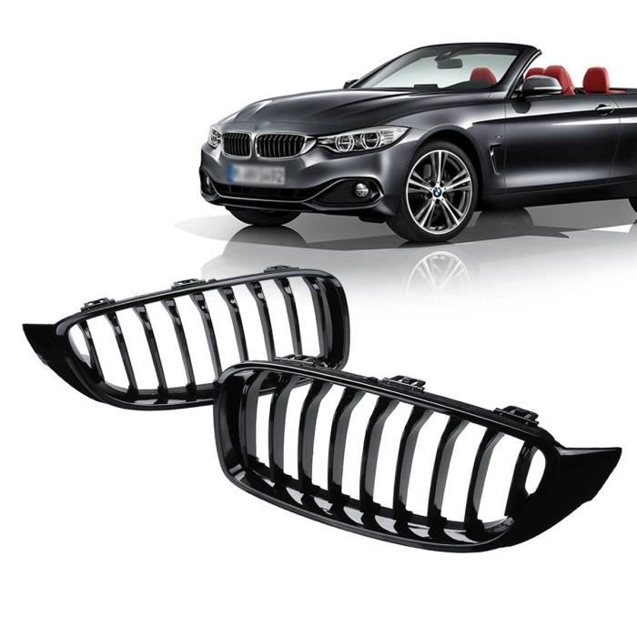 Grilles de calandre Noir Mate pour BMW F32/ F33/ F36 Simple lame