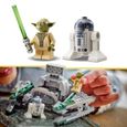 LEGO® Star Wars 75360 Le Chasseur Jedi de Yoda, Jouet The Clone Wars avec la Minifigurine Yoda et Figurine R2-D2-3