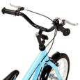 XAN Vélo pour enfants 12 pouces Noir et bleu - 8009-3
