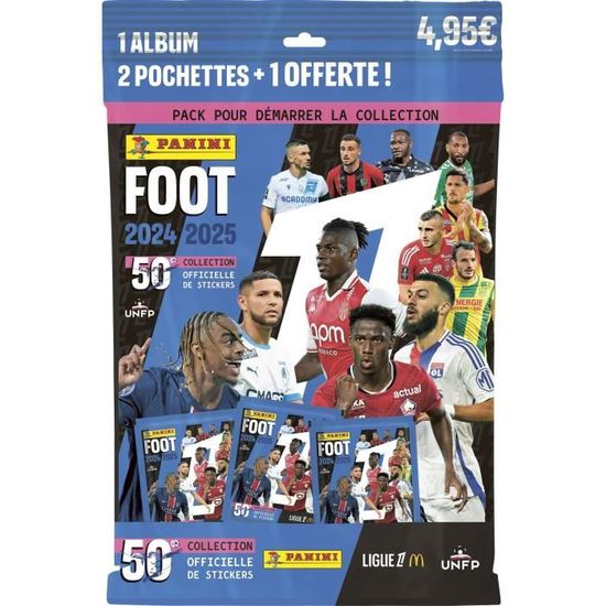 Panini Foot 2024 Ligue 1 Uber Eats - Blister 13 Pochettes + 1 Offerte - 70 Stickers à Collectionner