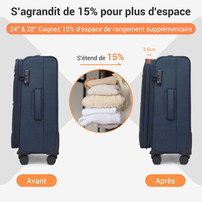 Ensemble de bagages,ensemble de taille moyenne à très grande,valise