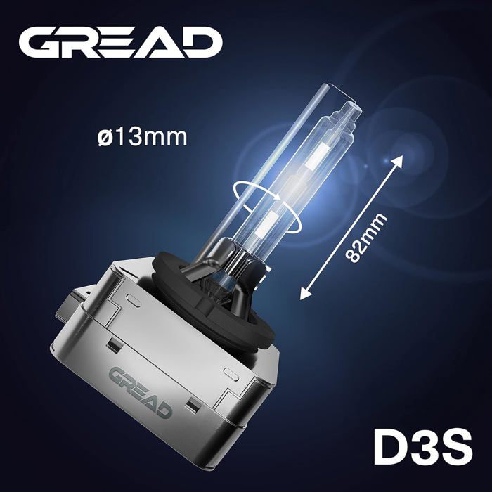 Ampoule Xenon Gread D3S 6000K 35W Lampe Blanche Froid Kit de ...