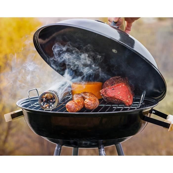 [Smoky Mountains®] Générateur de Fumée Froide en Tube - Fumoir à Froid pour  Barbecue ou Fumage - (30,5 cm) En Acier Inoxydable