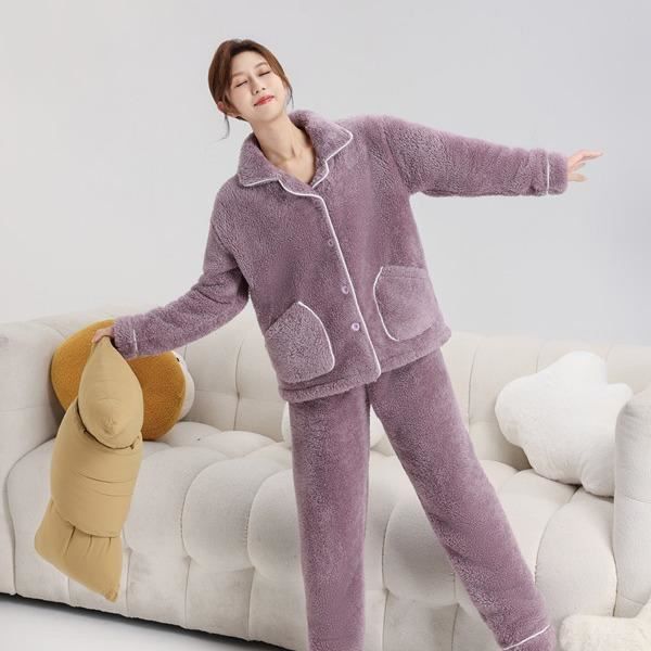 Pyjama femme automne et hiver VITATA Chaud et décontracté