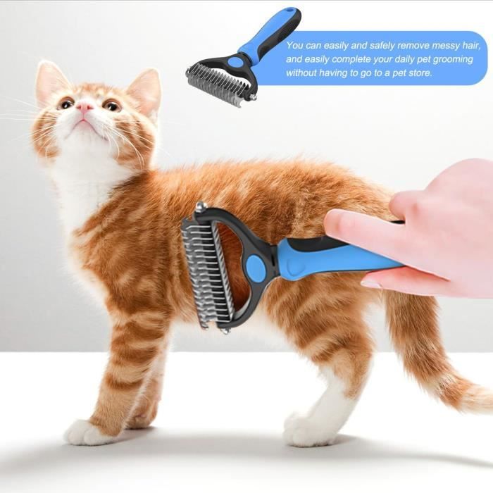 Brosse Démêlante Pour Chien Et Chat Zenopet - Dents Métal, Poignée Ergonomique, Toilettage Doux - 4
