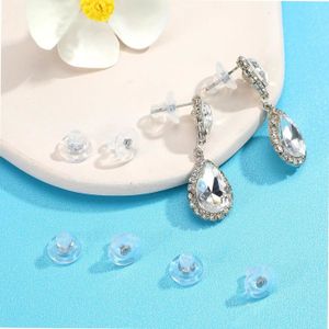 Lot De 200 Fermoirs Papillons Argentés Pour Boucles D'oreilles - Neuf