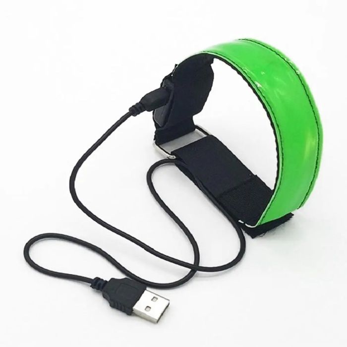 Agiferg Bracelet de Sécurité Réfléchissant de Nuit à LED Lumineux pour Course