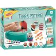 Coffret Tour de potier avec chargeur, accessoires et peinture - Atelier de poterie - Kit creatif moulage enfant-0