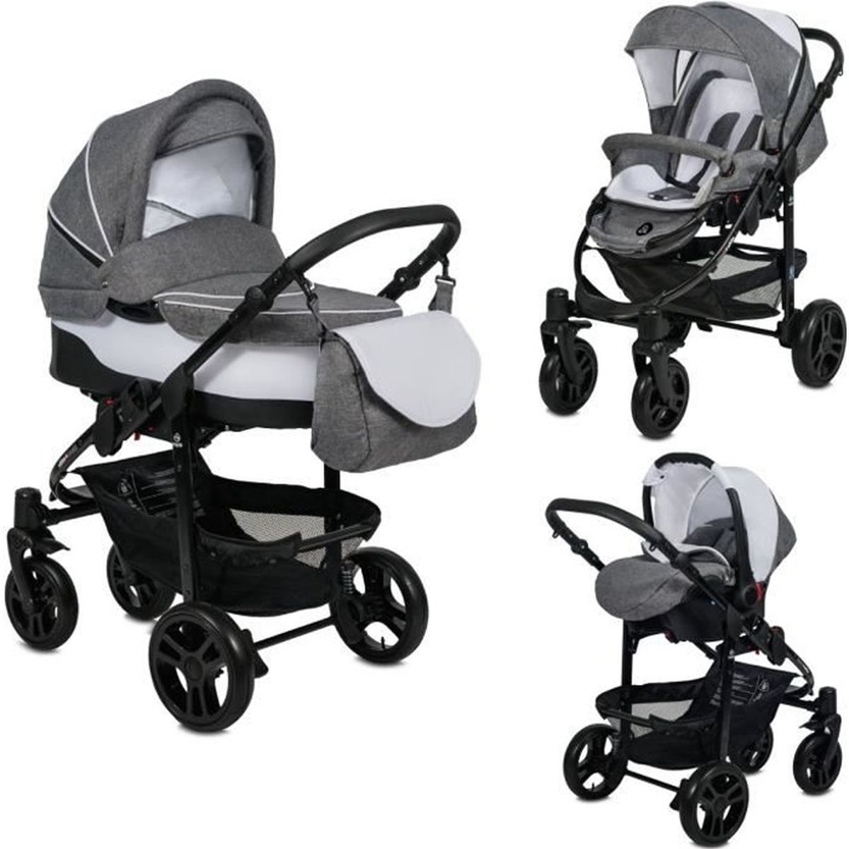 poussette trio isofix pas cher
