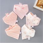 Bavoirs Bébé Bandana 5PCS - AQSACOKIYA - Bouton Réglable - 100% Coton - Mode Garçons et Filles