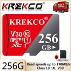 KREKCO Carte Mémoire carte memoire Micmc-sd 256 go, carte mémoire flash pour telephone portable, class 10, U1