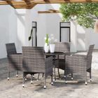 vidaXL Mobilier de Salle à Manger de Jardin 5 pcs Mobilier à Dîner de Terrasse Table et Chaises de Repas Salon de Jardin 3058489