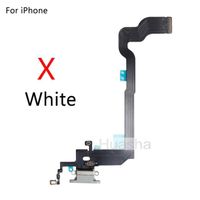X blanc - Chargeur USB connecteur pour iPhone, port de charge, câble, données, pièces de rechange,1 pièce