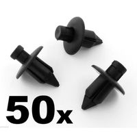 50 x Suzuki Plastique Noir Rivets- Clips Garniture pour Pare-chocs,