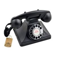 GPO 200 Classic Rotary Dial Telephone Black - 45097