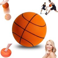 Ballon de Basket Silencieux, 2024 Ballon d'entraînement de Basket-Ball Silencieux, Balle en Mousse Haute densité Non revêtue