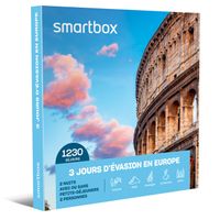 Smartbox - 3 jours d'évasion en Europe - Coffret Cadeau - 1230 séjours en Europe : Sicile, Toscane, Andalousie et bien d'autres