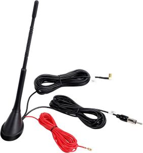 ANTENNE AUTO-MOTO noir Antenne de Toit pour Voiture Antenne Flexible