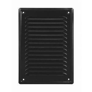 Grille D'aération Carrée En Plastique Noir 85 X 85 Mm - Marque FP INOX, Neuve, Fabriquée En France