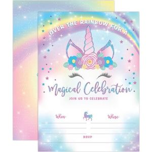 Invitation Anniversaire Licorne Achat Vente Pas Cher