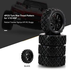 pneus en Caoutchouc pour 1:10 RC hsp redcat Camion Voiture Hors Route 10 Trous Dilwe 4pcs Pneus de Voiture de Camion rc