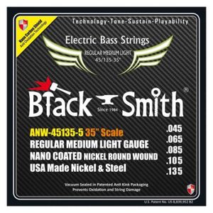Black Smith 45-135 35 Coated Jeu de 5 Cordes pour Basse électrique 