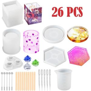 VERWIN Moule en résine de Porte-Stylo Hibou Moule en Silicone pour Pot de Fleur Moule époxy pour Porte-Pinceau de Maquillage Moule de coulée en résine pour boîte de Rangement décoration de la Maison