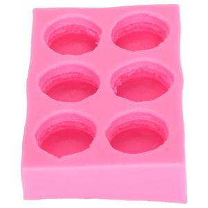 HGFJG 4 Cavit/és 3D Moules en Silicone Faits /À La Main Barre De Th/érapie De Massage Faisant Le Moule Bricolage Forme Ovale Savons R/ésine Artisanat