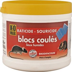 PACK ANTI-NUISIBLE Komax raticide souricide bloc 240 g