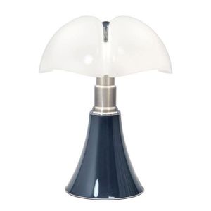 LAMPE A POSER PIPISTRELLO-Lampe ampoules LED pied télescopique H66-86cm Bleu ardoise Martinelli Luce - designé par Gae Aulenti