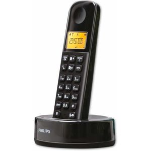 Téléphone fixe Téléphone sans fil Philips D1651B/01 - Noir
