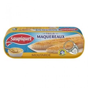 THON & AUTRE POISSON Saupiquet Filets de Maquereaux Moutarde 169g (lot 