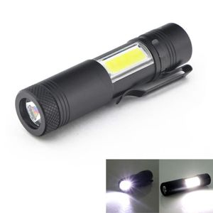Nouveau Mini Lampe Frontale LED Puissante Portable XPE + COB USB