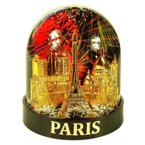 Pot /à Crayons avec Boule /à Neige Paris Bleu Souvenirs de France
