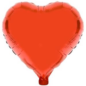rouge classique Rayher 87178287 Ballon en aluminium Bouche en coeur 