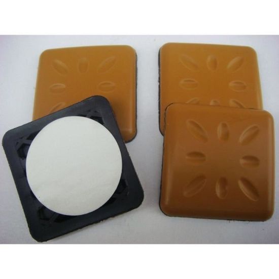 Lot De 24 Patins Glisseurs En PTFE (Téflon) - 24x24 Mm, Adhésif - Pour Meubles