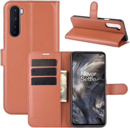 Custodia in pelle flip per OnePlus Nord CE3 custodia con design a portafoglio con goffratura, porta carte e supporto verde