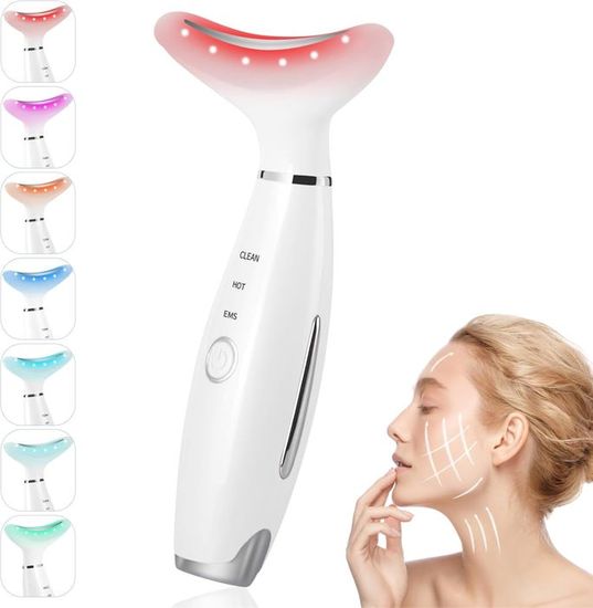 Appareil Beauté EMS Lumière Rouge – Anti-cernes, Lifting Poches Yeux, Batterie Ou Secteur