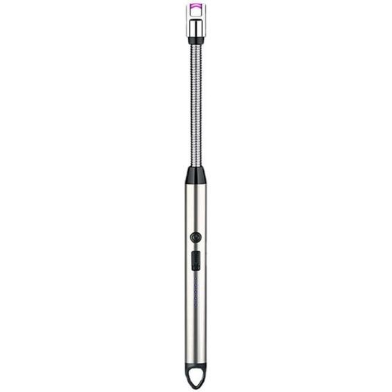 Briquet long, briquet électrique rétractable, port d'allumage rotatif à 360°, rechargeable via USB, briquet adapté pour allumer des bougies, barbecues, cheminées, foyers, foyers, etc Briquet long, briquet électrique rétractable, port d'allumage rotatif à 360°, rechargeable via USB, briquet adapté pour allumer des bougies, barbecues, cheminées, foyers, foyers, etc