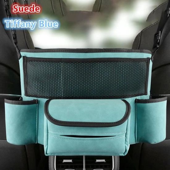 Organiseur Siège Voiture Pliable - Boîte Rangement Passager Ou Coffre - Tissu Oxford Noir 31x25x25 Cm - 10