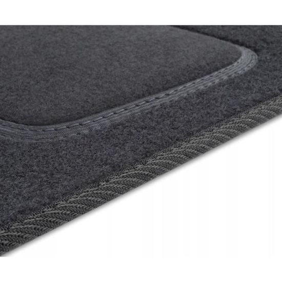 Tapis Coffre Velours Non Tissé – Pour VW T7 Multivan Court – 5 Pièces, Noir – Antidérapant, Facile à Nettoyer - 13