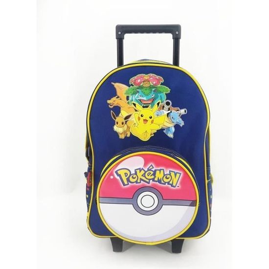 Sac à Dos Pokémon Pour Enfants – Design Pokéball Et Pikachu – Taille 37x32x16 Cm – Licence Officielle – Idéal École Ou Loisirs